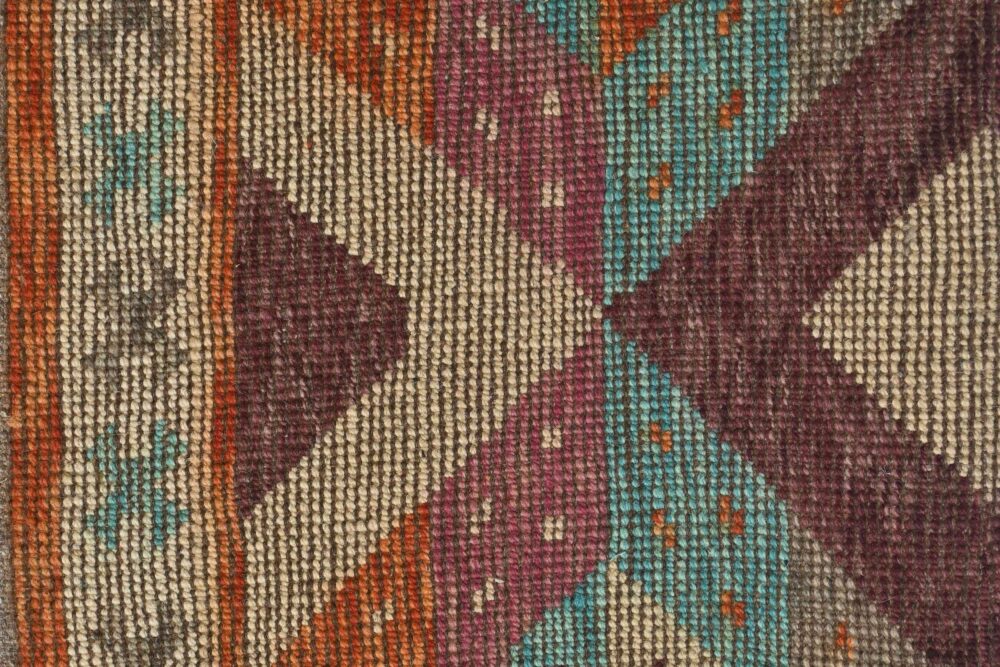 Handmade Moroccan rugs Material Spun wool in rectangular Shape pattern geometrical color multicolor size 10 x 7 by Zetta Rugs