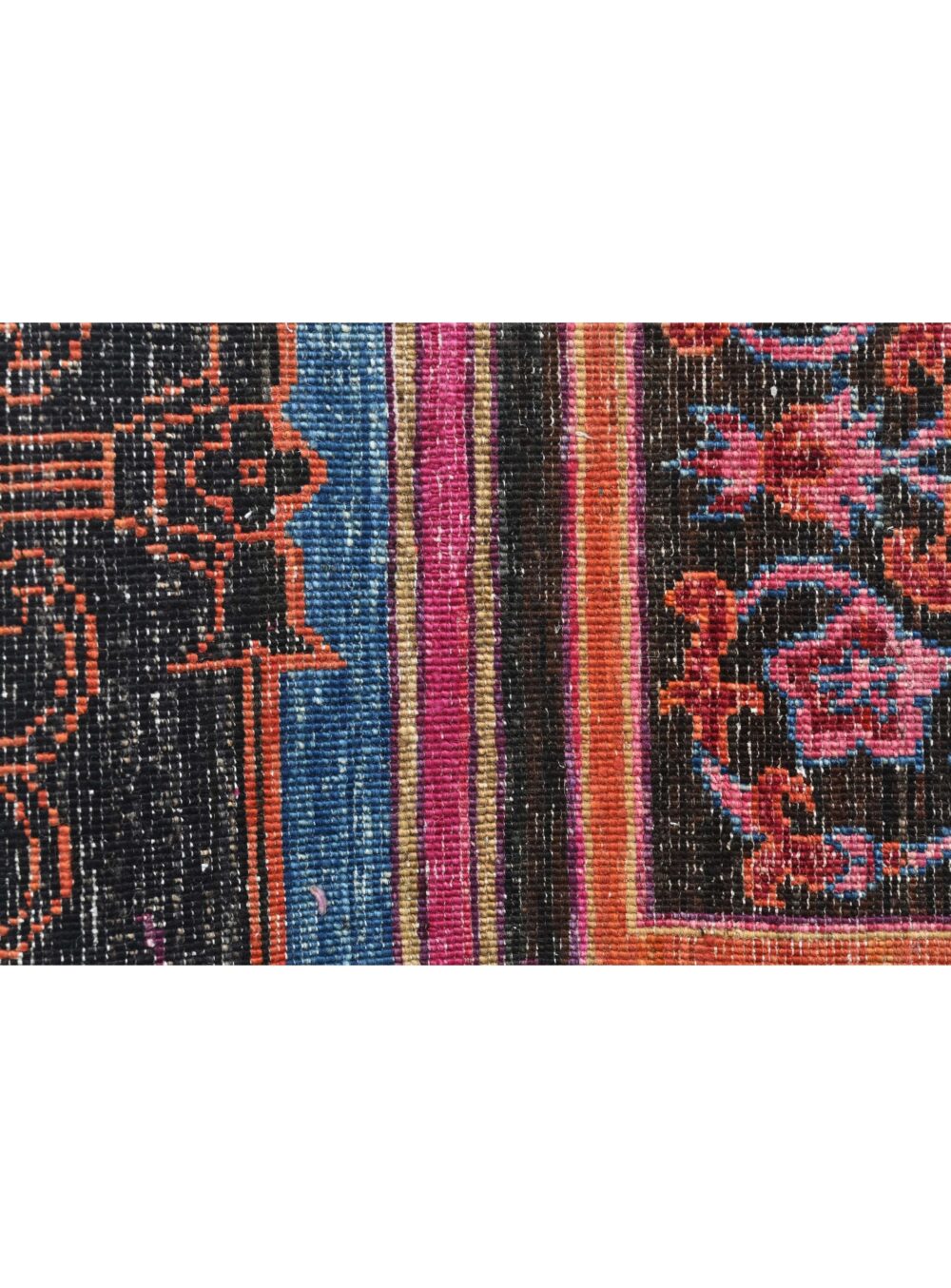 Chobi rug size 10' x 8' featuring intricate floral and bird motifs in vibrant colors, perfect for adding elegance to a living room